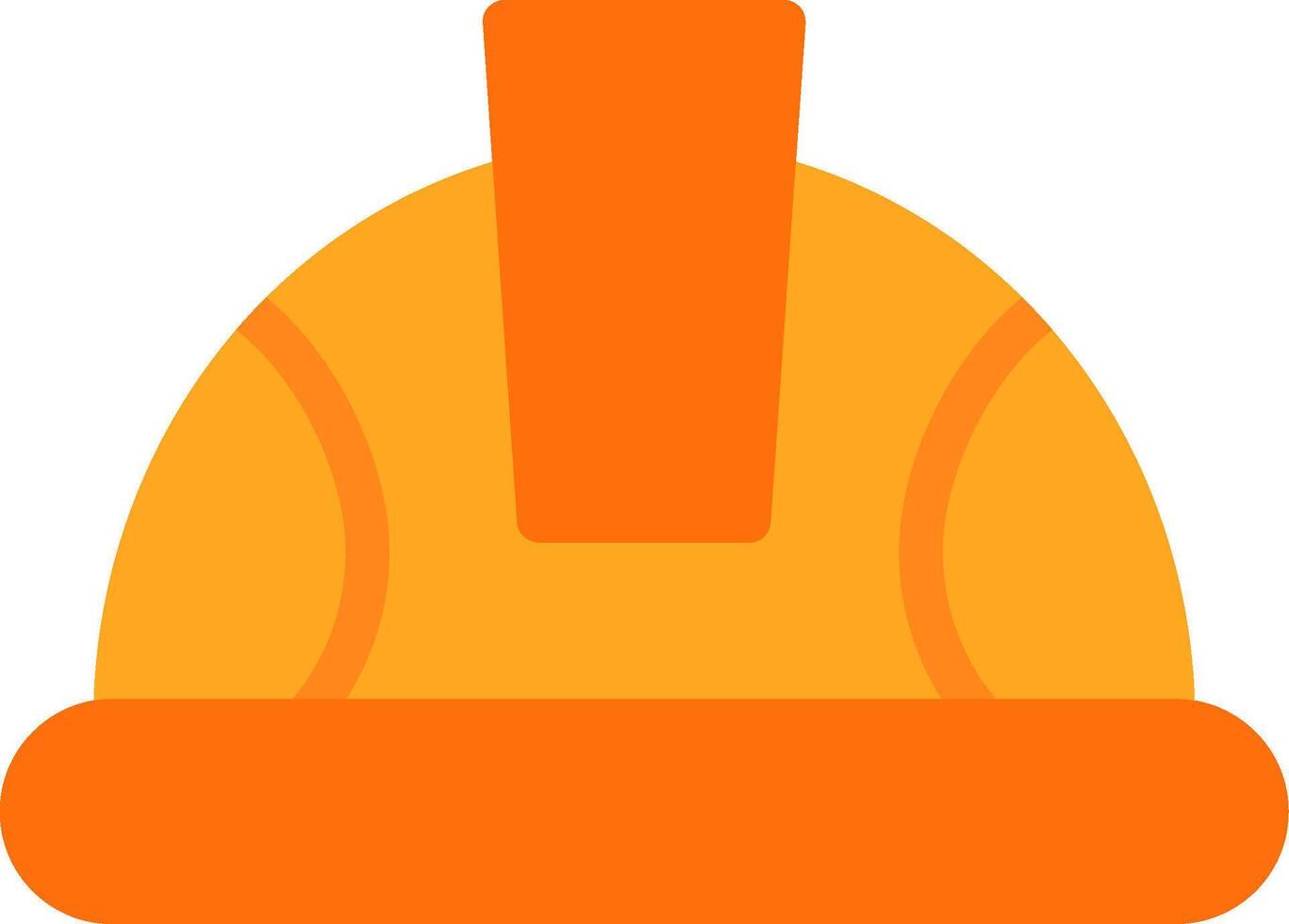 Safety Helmet Flat Icon vector