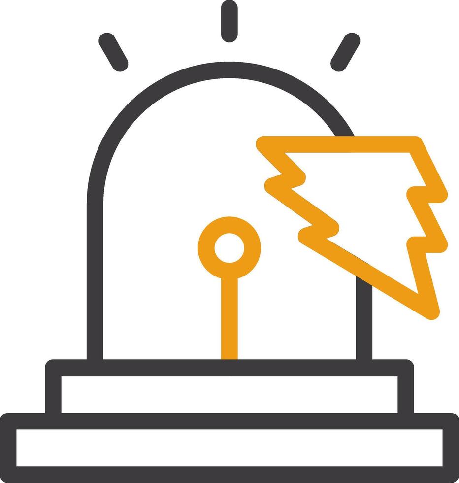 Beacon Blitz Two Color Icon vector