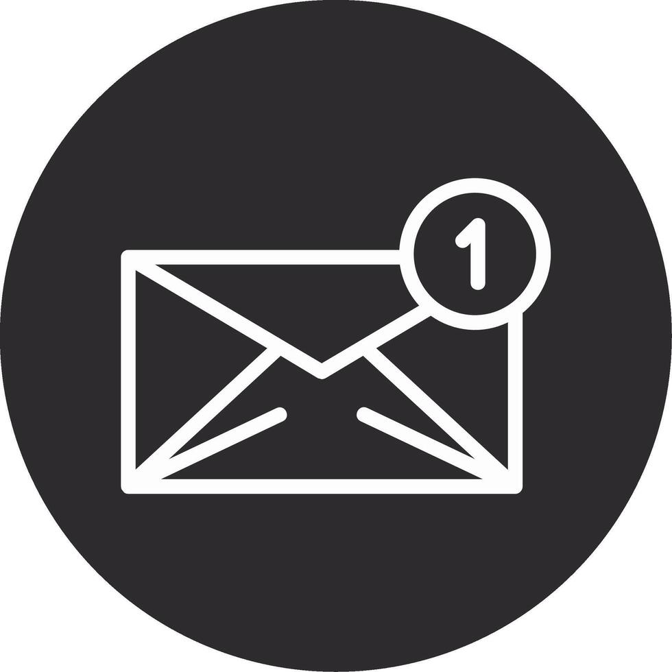 Email Inverted Icon vector