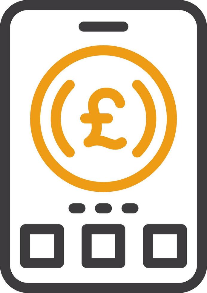 Pound Sign Two Color Icon vector