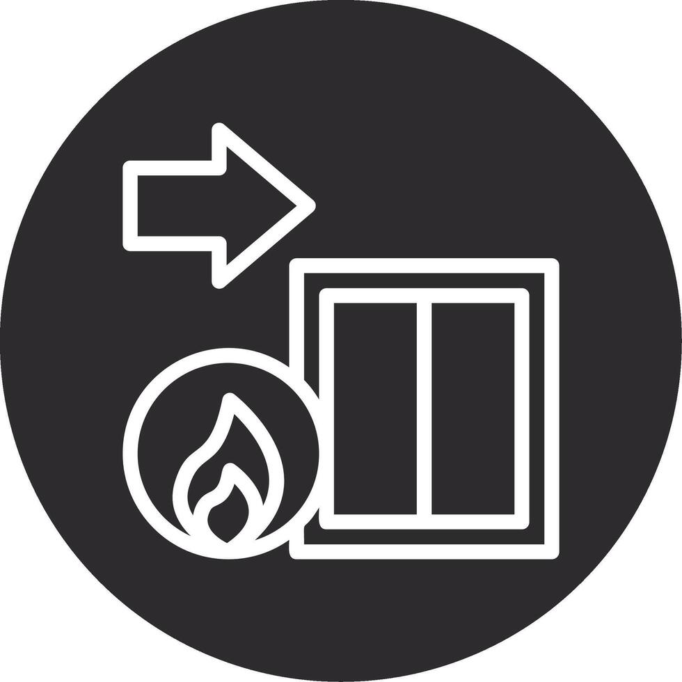 Factory Exit Inverted Icon vector