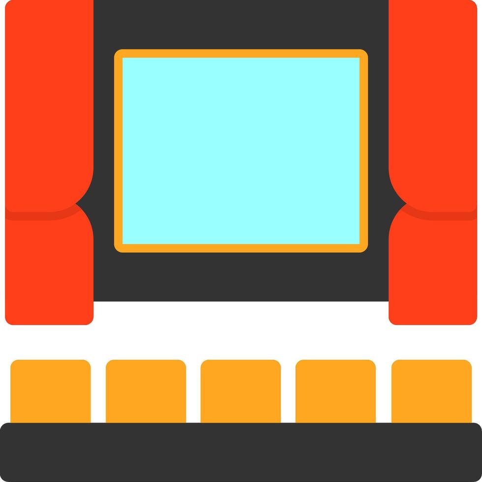 Cinema Flat Icon vector