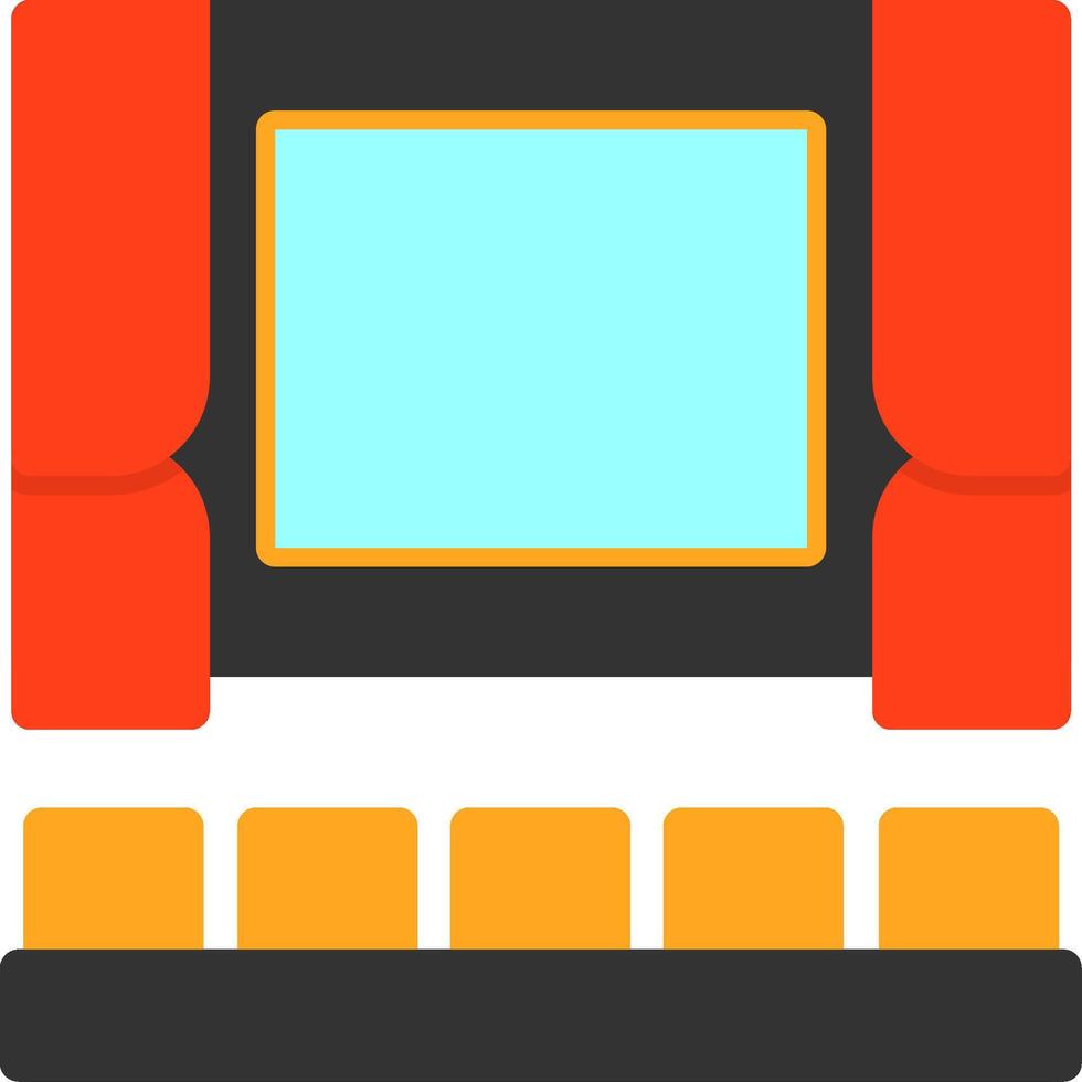 Cinema Flat Icon vector