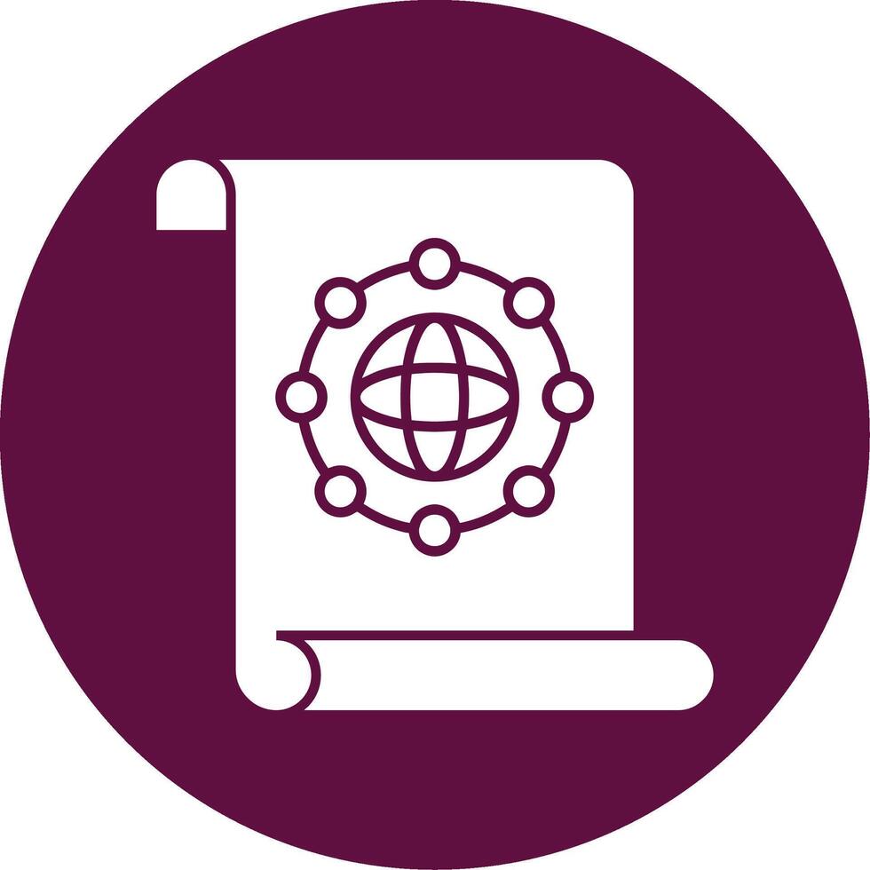 Unity Quest Glyph Circle Icon vector
