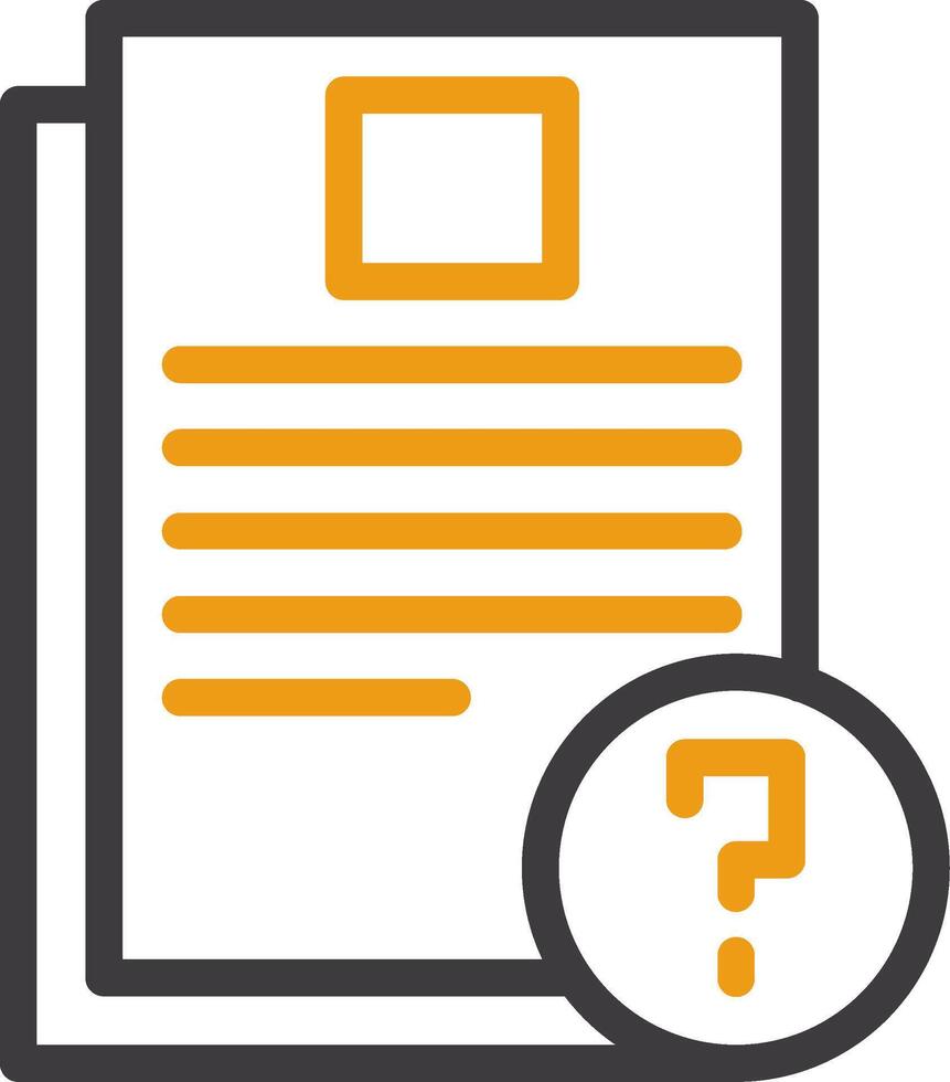 Questionnaire Two Color Icon vector