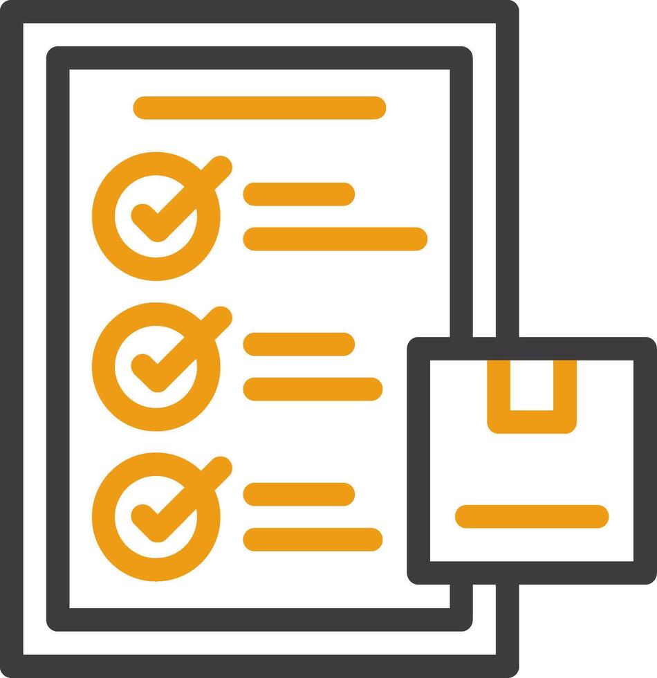 Inspection Two Color Icon vector