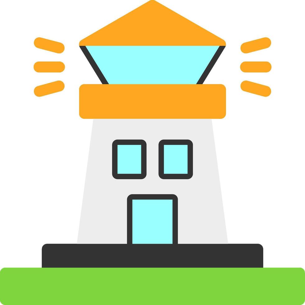 Lighthouse Flat Icon vector