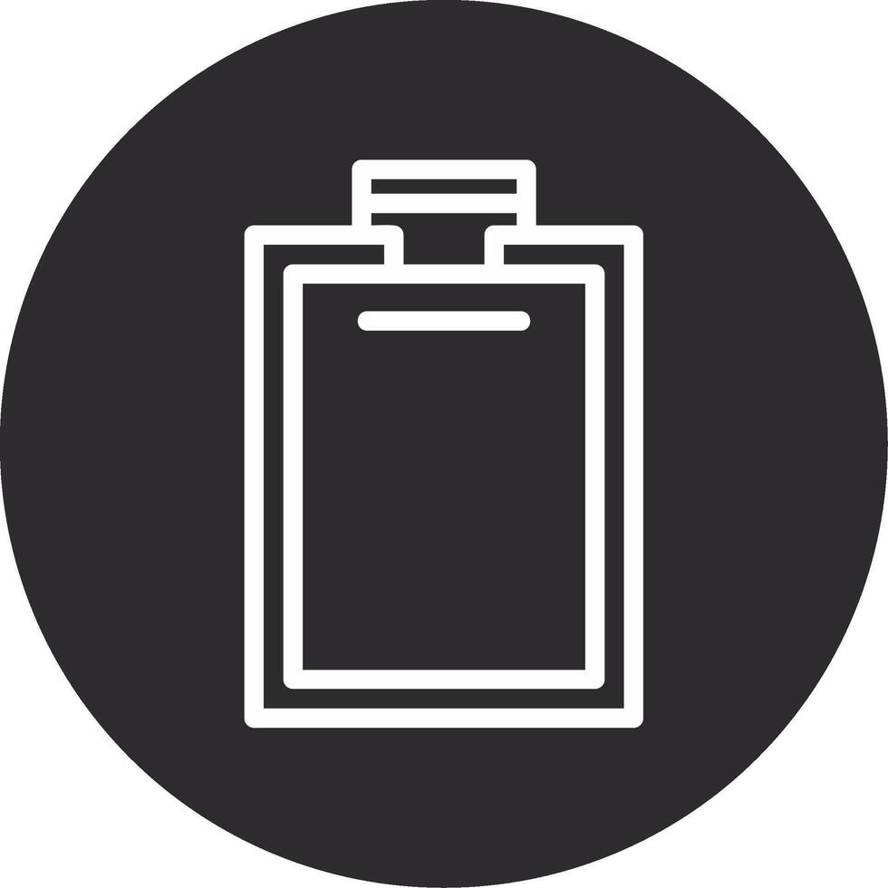 Clipboard Inverted Icon vector