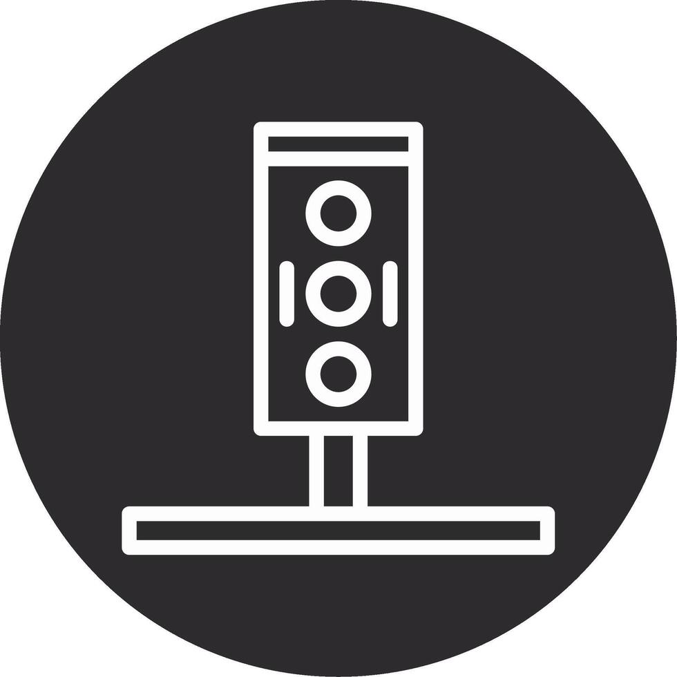 Traffic Light Inverted Icon vector