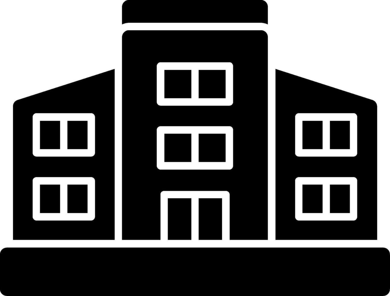 Library Glyph Icon vector
