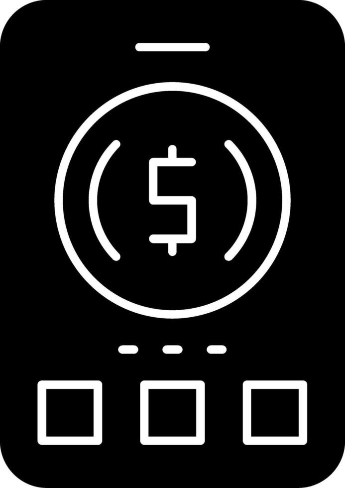 Coin Glyph Icon vector