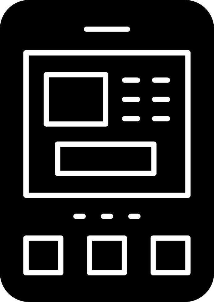 ATM Glyph Icon vector