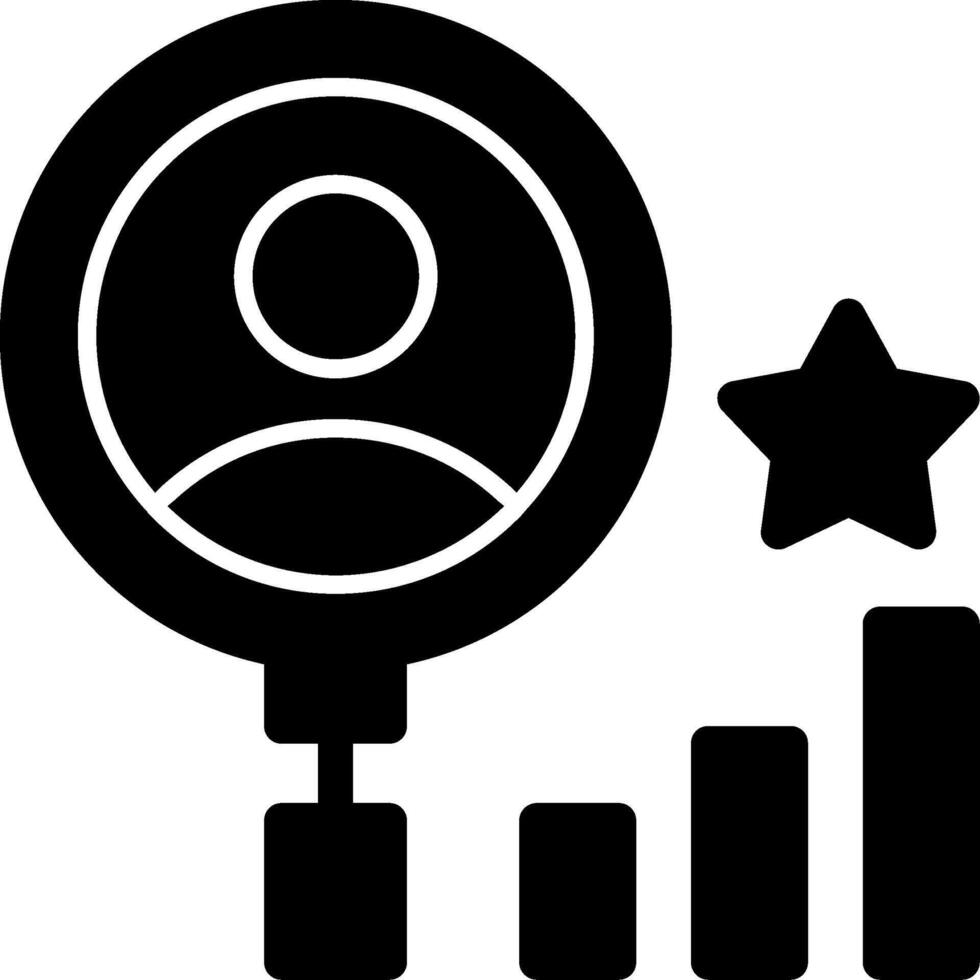 Growth Glyph Icon vector