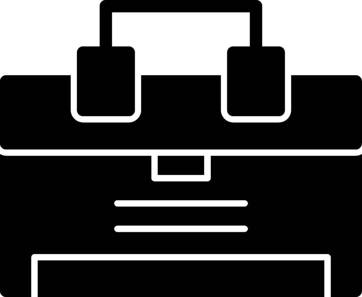 Briefcase Glyph Icon vector