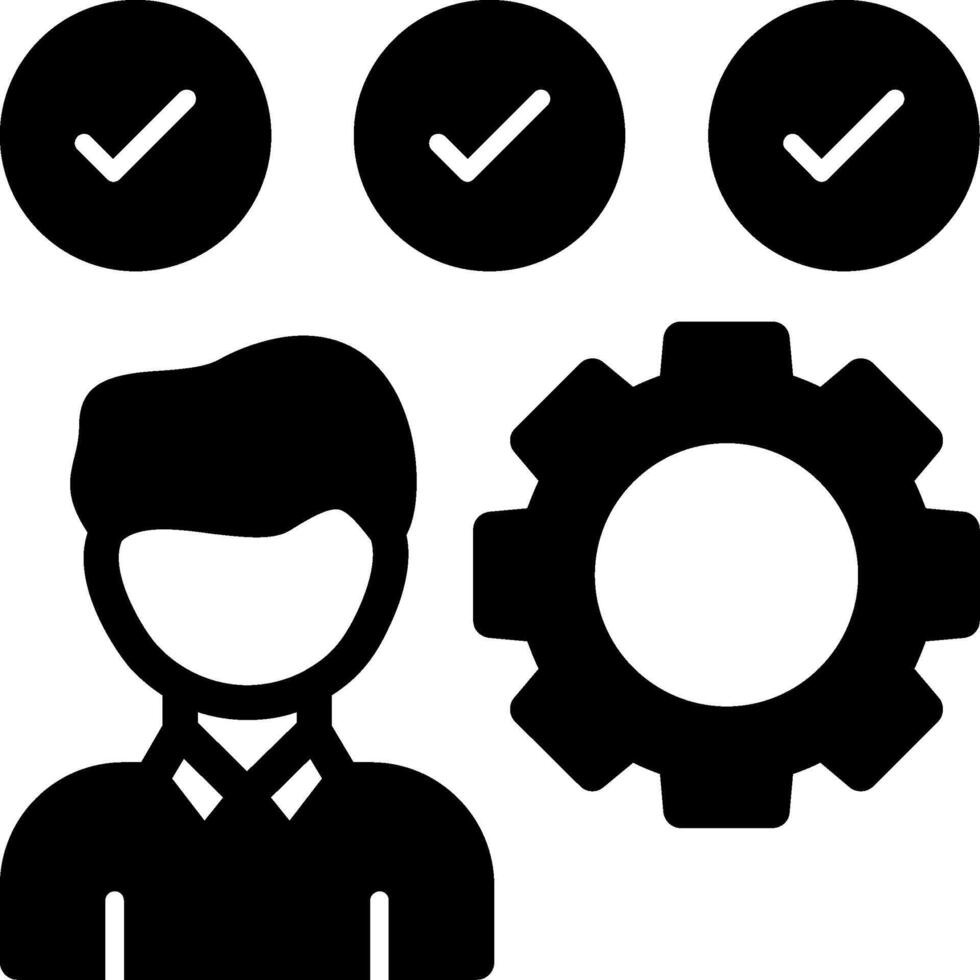 Skills Glyph Icon vector
