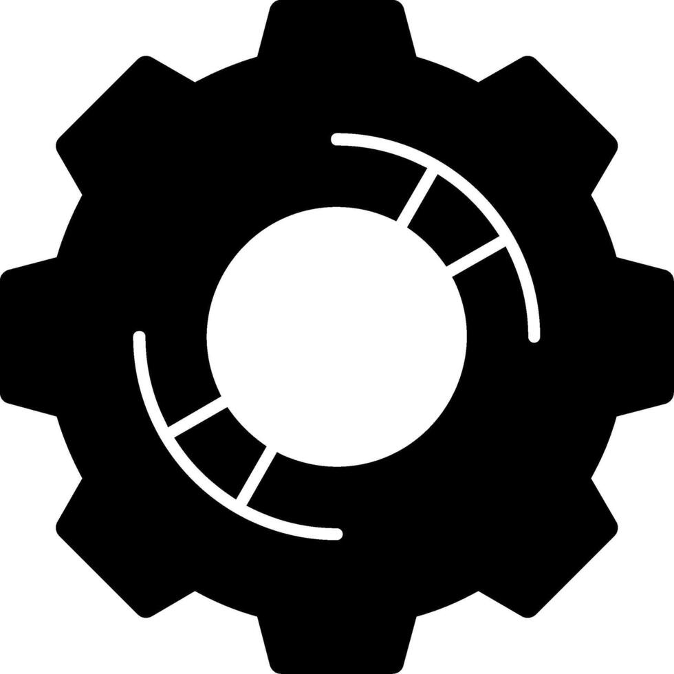 Gear Glyph Icon vector