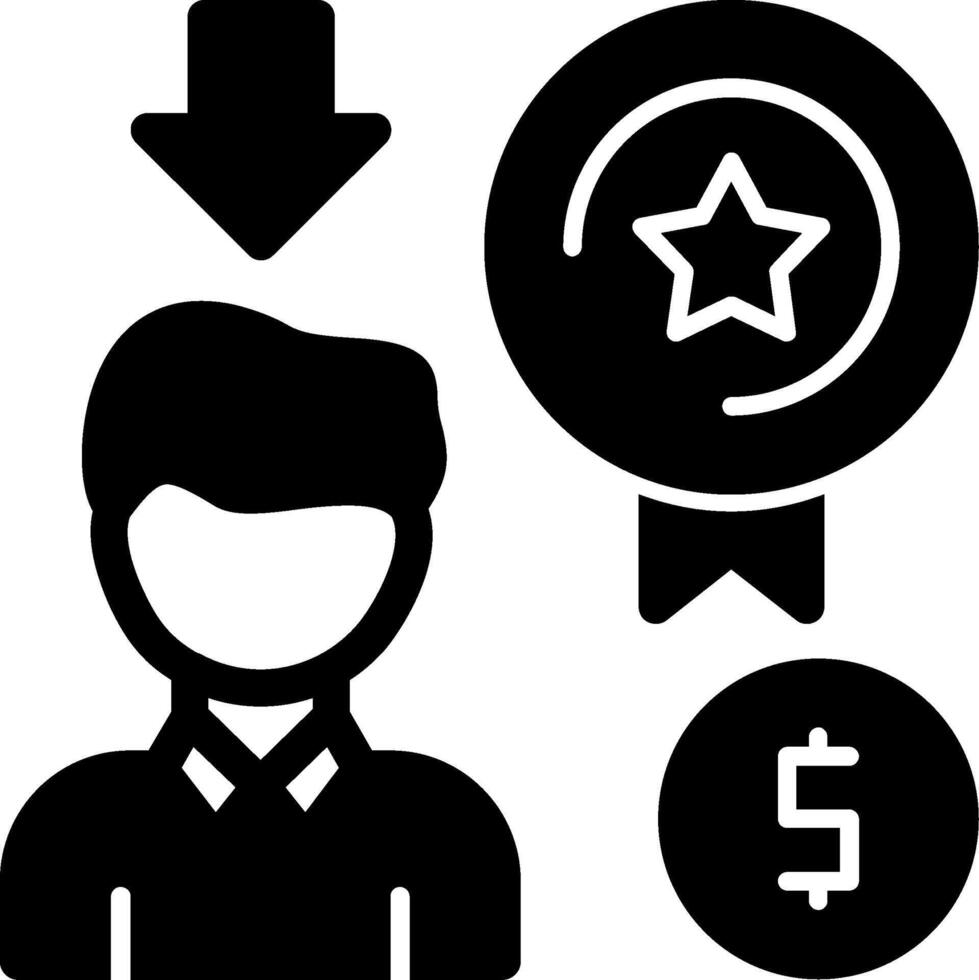 Perks Glyph Icon vector