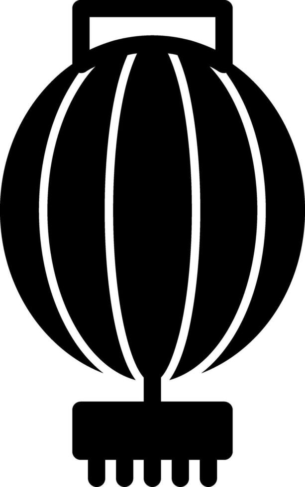 Red Lantern Glyph Icon vector