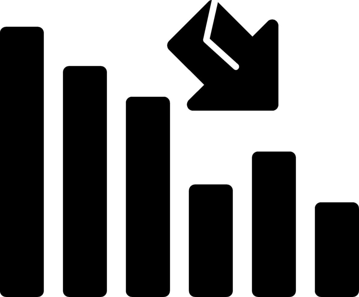 Rise Rift Glyph Icon vector
