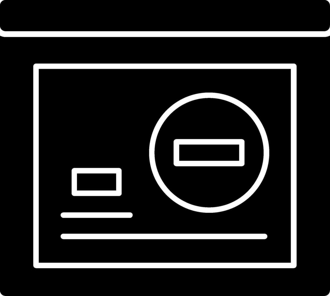 Delete Glyph Icon vector