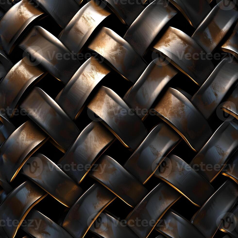 AI Generated seamless metal pattern texture photo