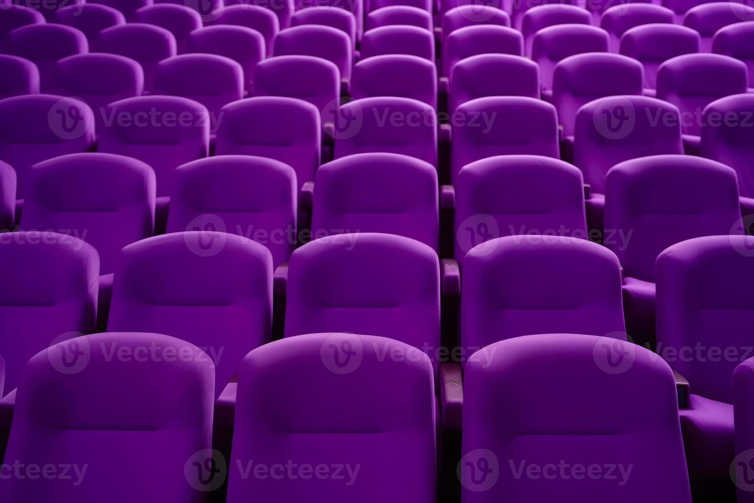AI Generated empty pink seats in cinema, domestic intimacy, zoom in, up close photo