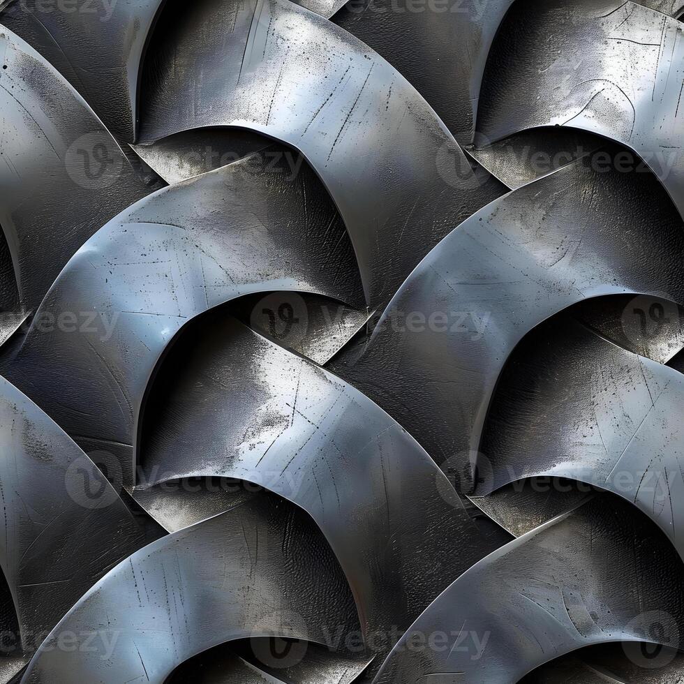 AI Generated seamless metal pattern texture photo