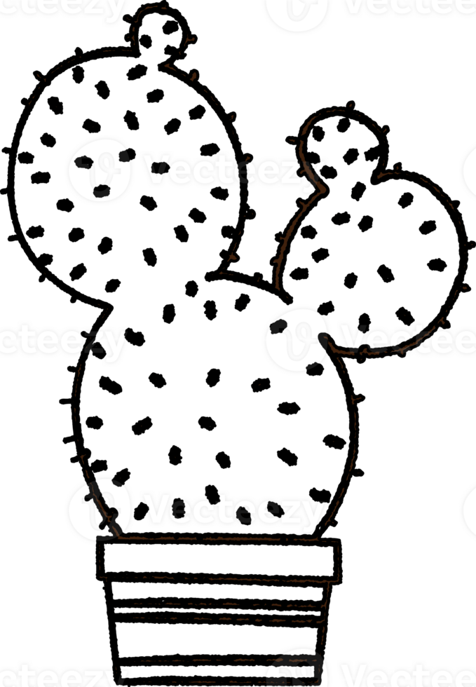 Cactus Charcoal Drawing icon png