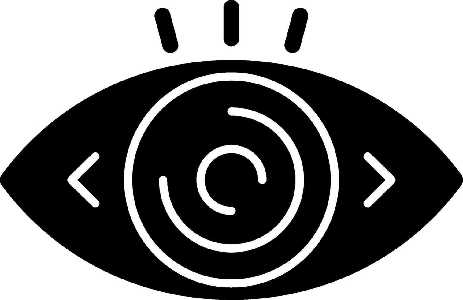 Vision Glyph Icon vector