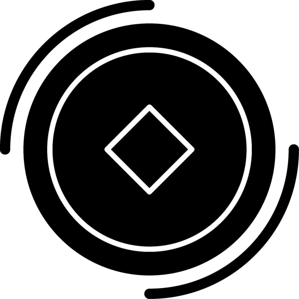 Frisbee Glyph Icon vector