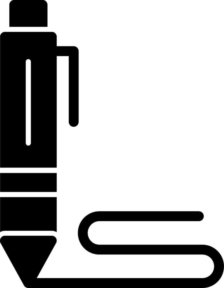 Pen Glyph Icon vector