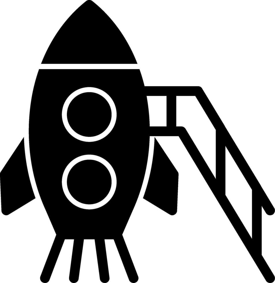 Rocket Glyph Icon vector