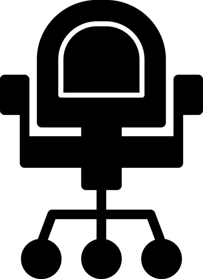 Chair Glyph Icon vector