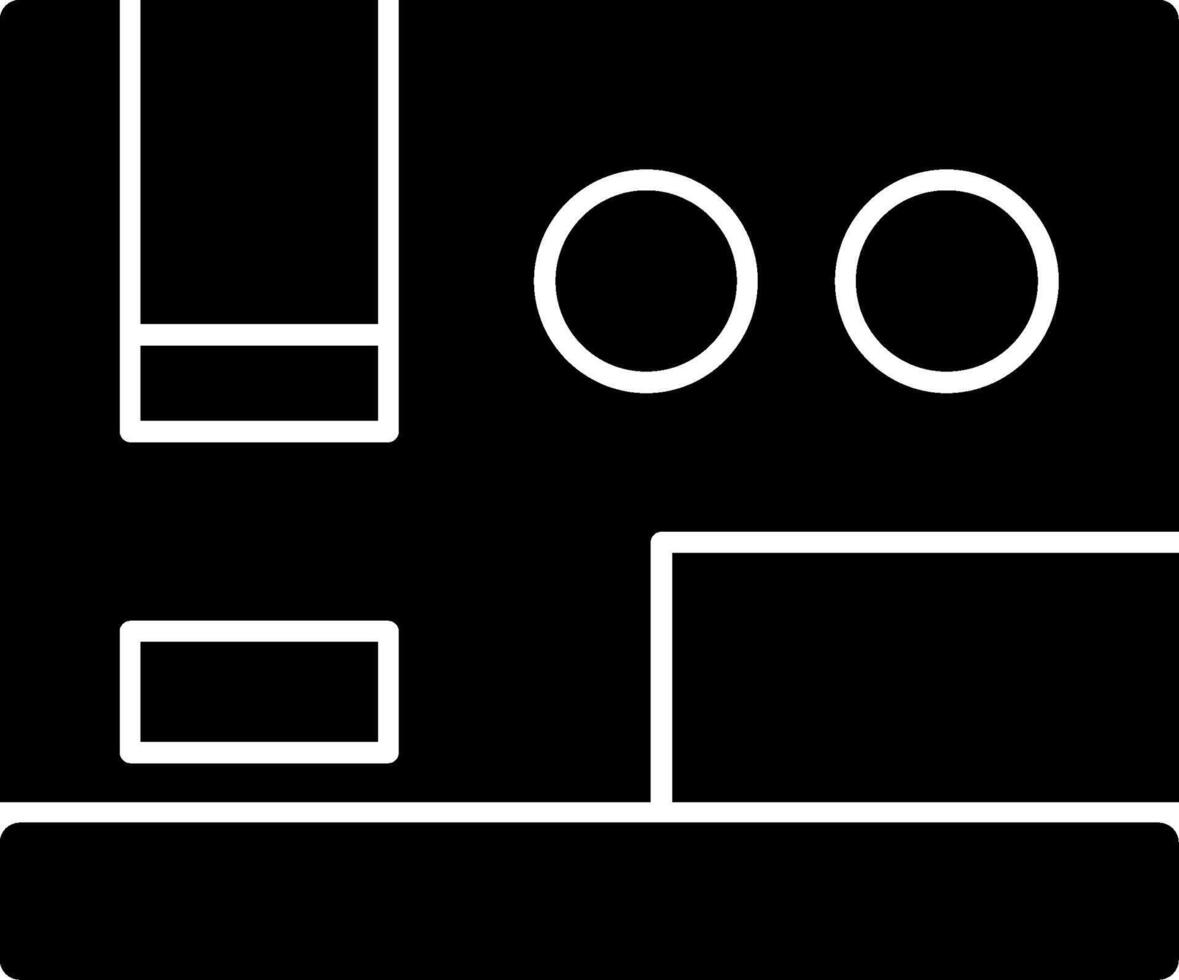 Packing Box Glyph Icon vector