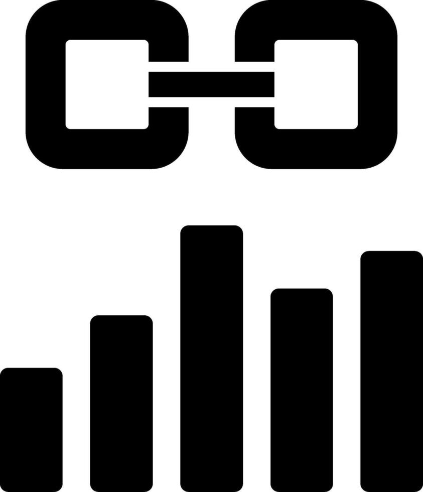 Link Glyph Icon vector