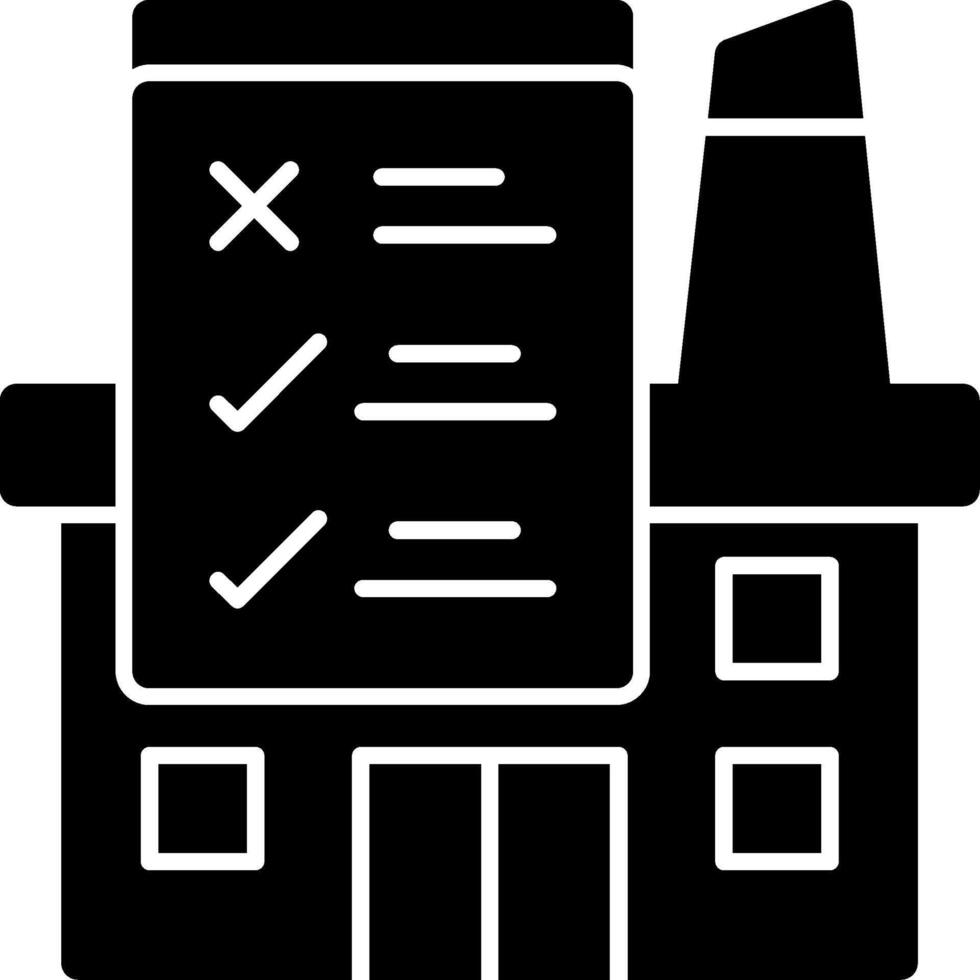 Industry Standards Glyph Icon vector