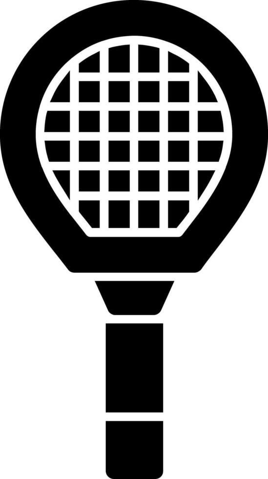 Badminton Racket Glyph Icon vector