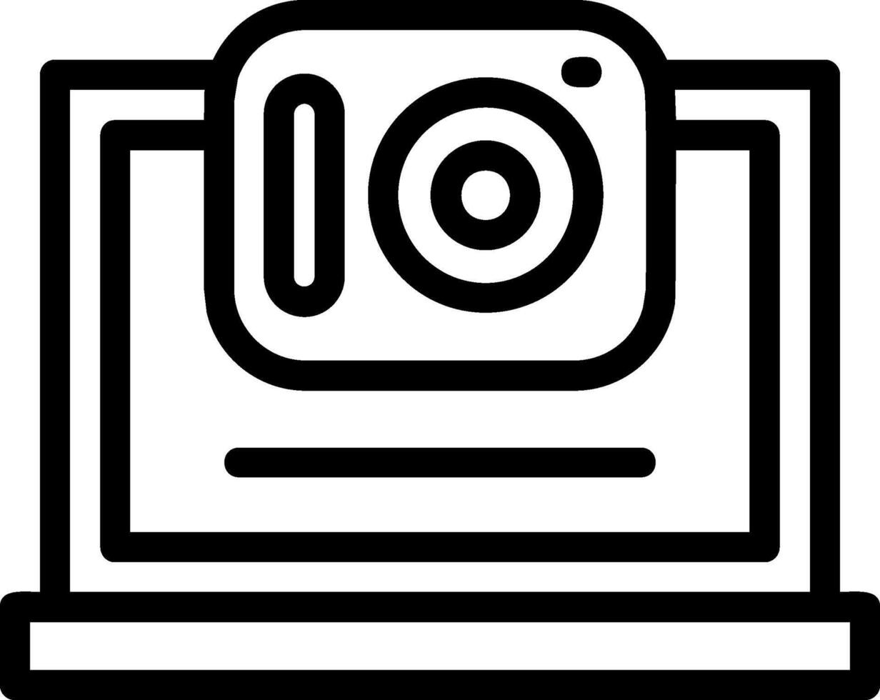 Camera Line Icon vector
