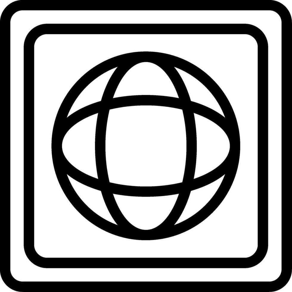 LinkedIn Line Icon vector