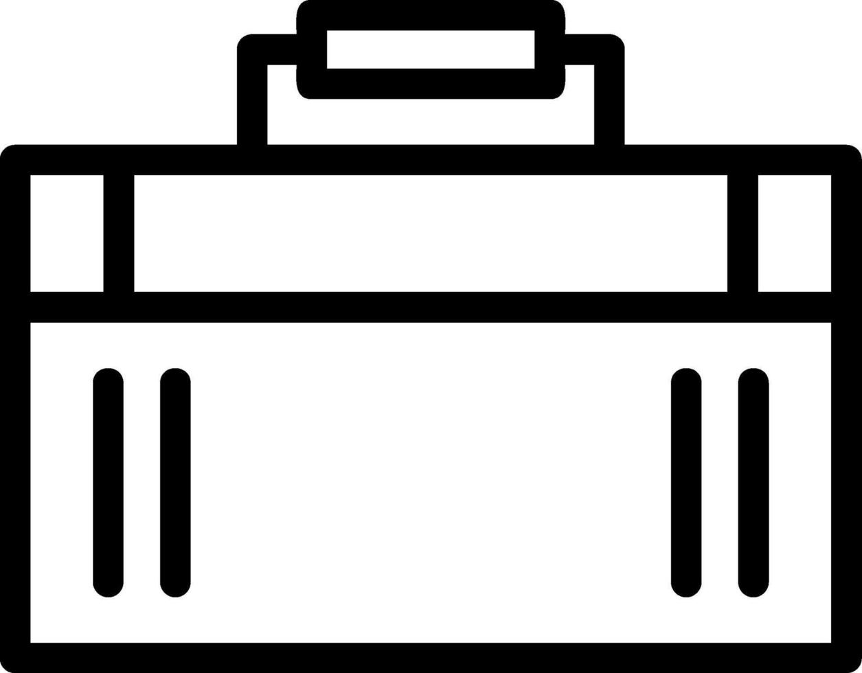 Suitcase Line Icon vector