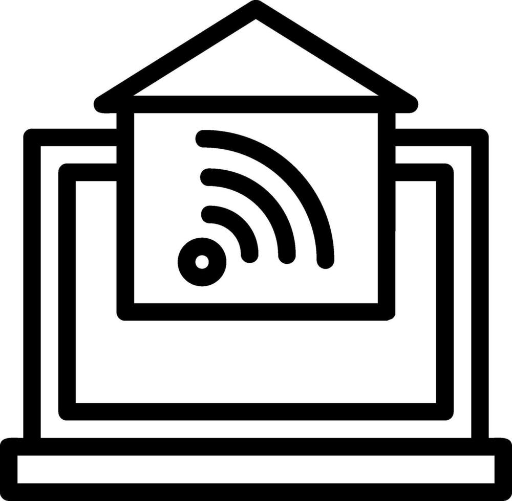 Home Automation Line Icon vector