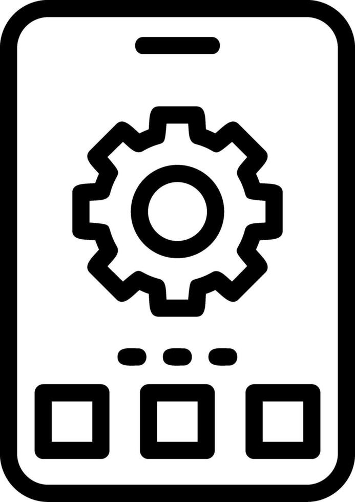 Settings Line Icon vector