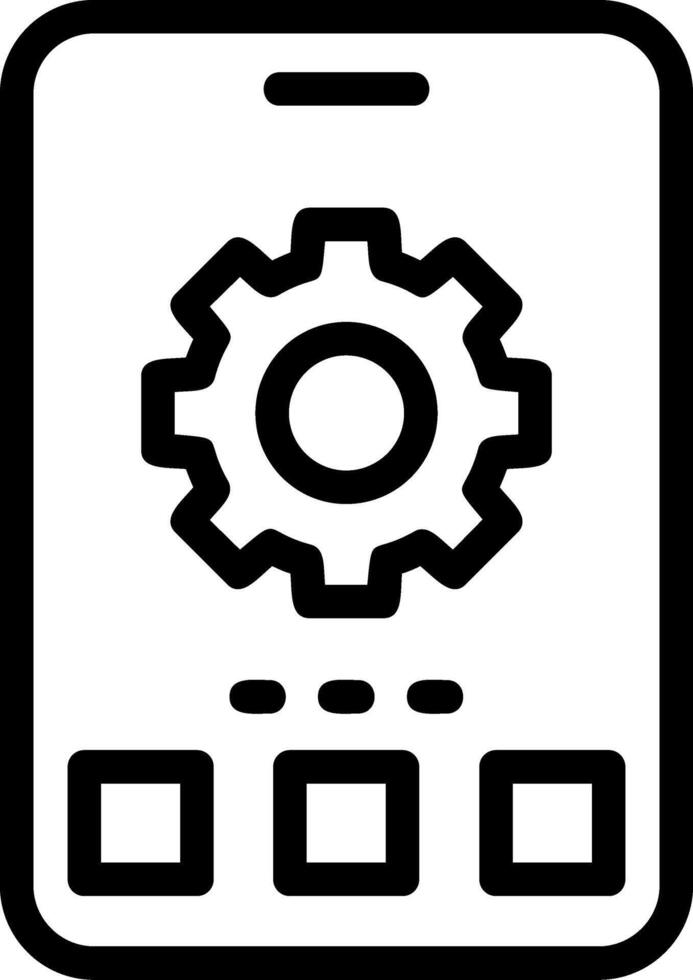 Settings Line Icon vector