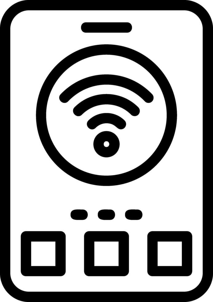 Wi-Fi Line Icon vector