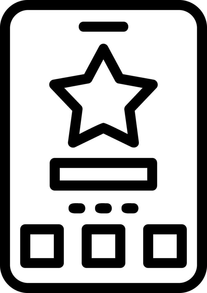 Star Line Icon vector