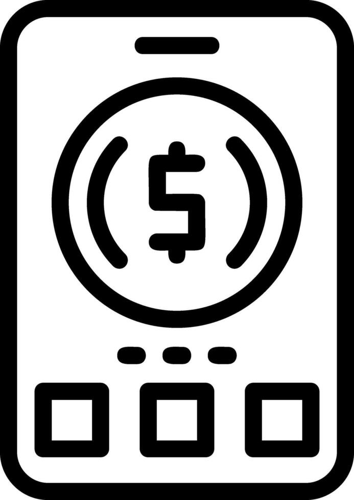 Coin Line Icon vector