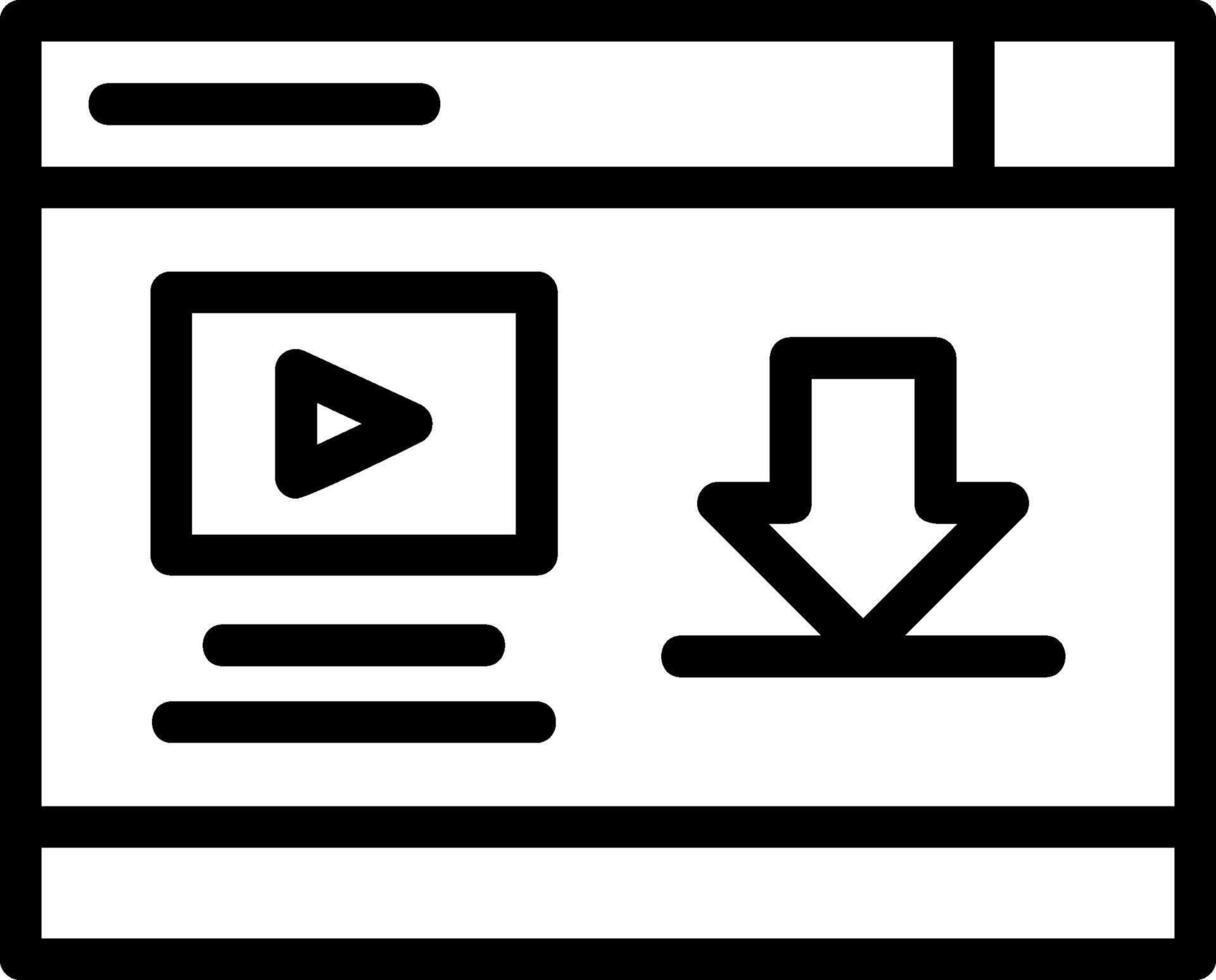 Download Line Icon vector