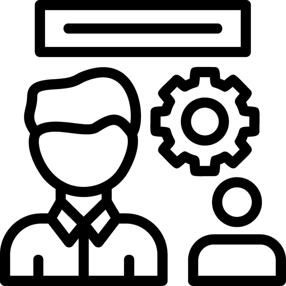HR Line Icon vector