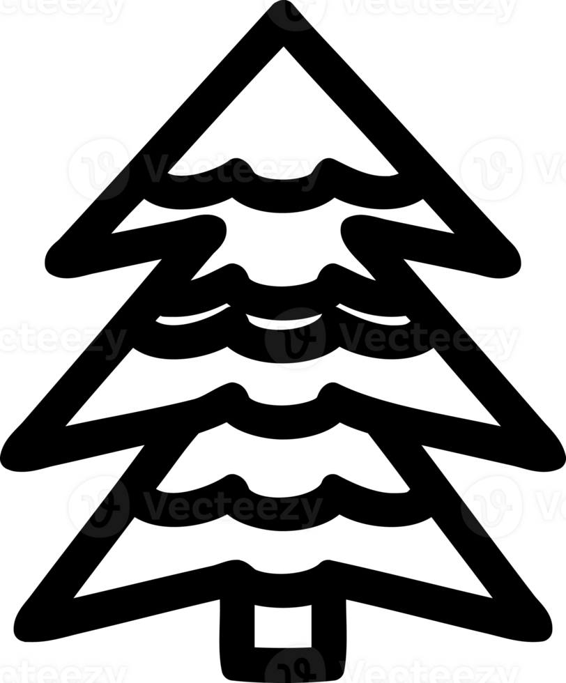 snowy tree symbol icon png