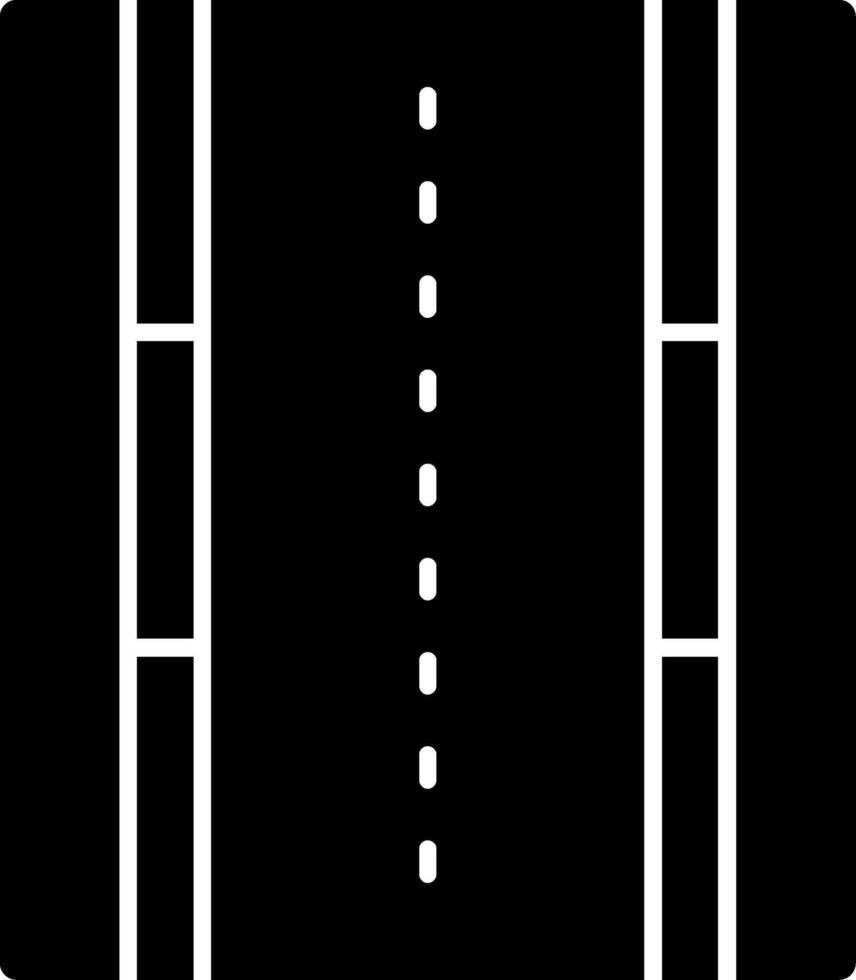Road Glyph Icon vector